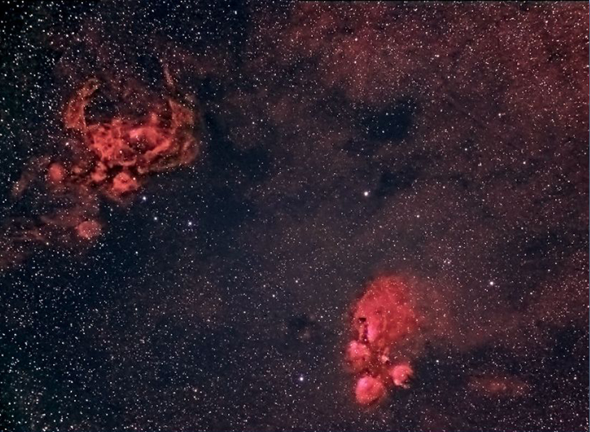 Bug and CAt Paw Nebulae